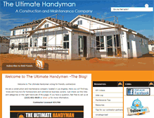 Tablet Screenshot of blog.theultimatehandyman.com